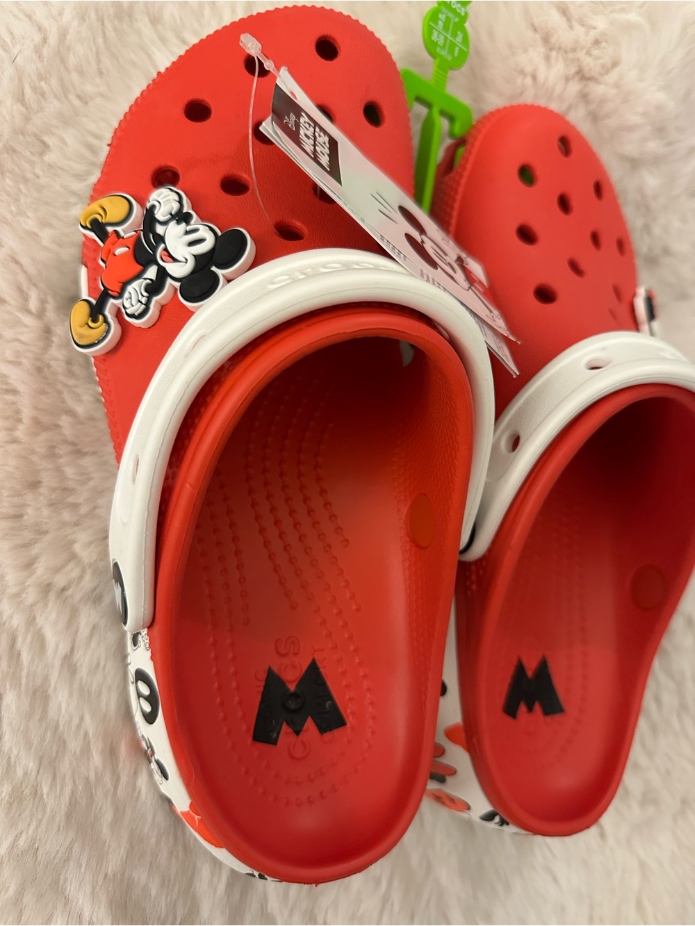 Crocs Disney Minnie / Mickey classic Unisex Red Slip-On Clog Shoes
